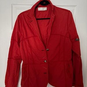 Elisa Cavaletti Vibrant Red Utility Jacket